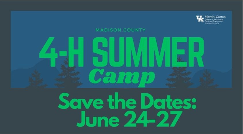 Madison County 4-H Camp Announcement
