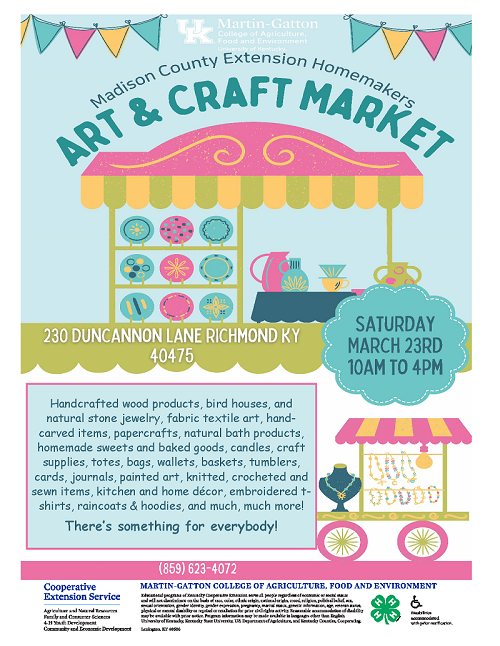 Art and Craft Market flyer
